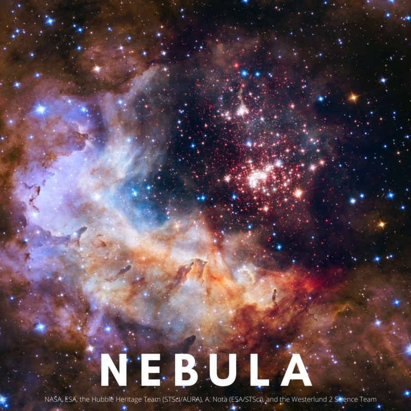 nebula space card