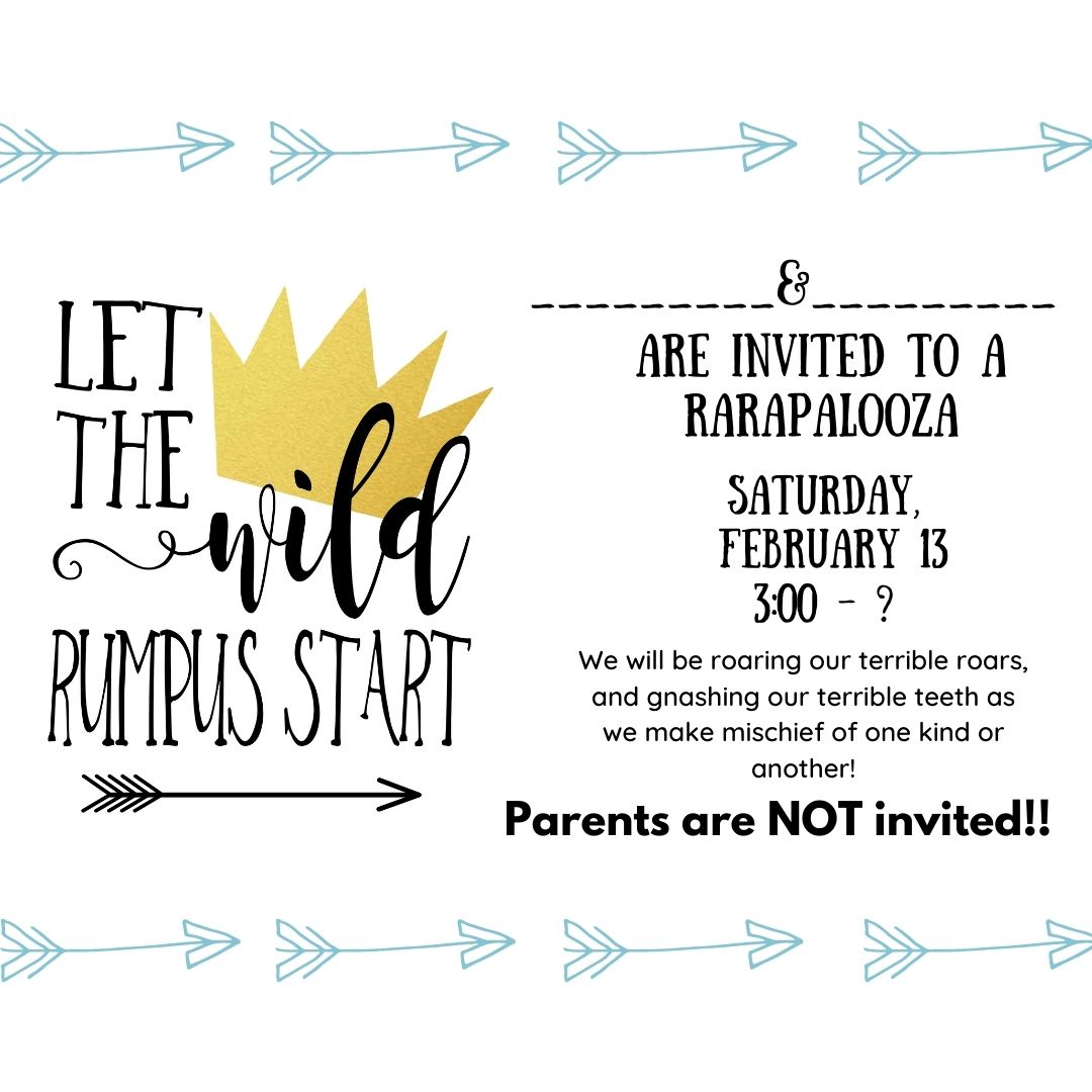 where wild things are party invite