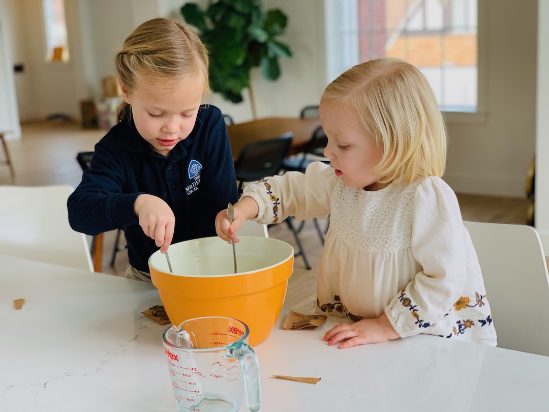 birdseed cookie making