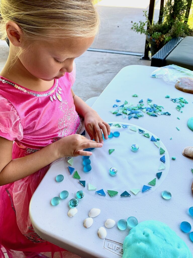 mosaic patterns on contact paper