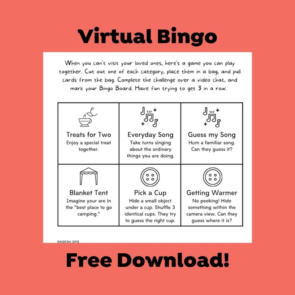 Improving FaceTime Calls with Grandchildren Virtual Bingo