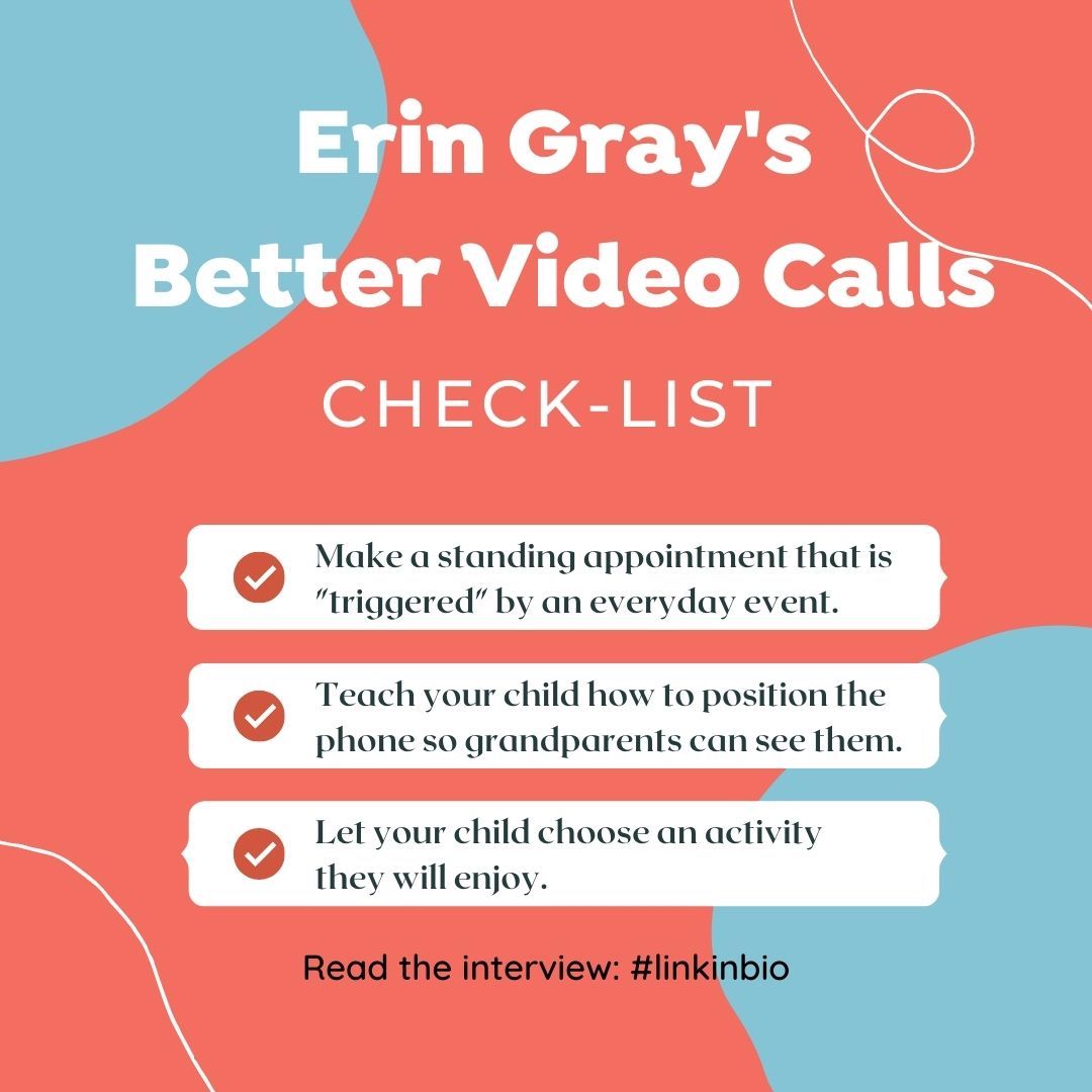 Improving FaceTime calls with Grandchildren checklist
