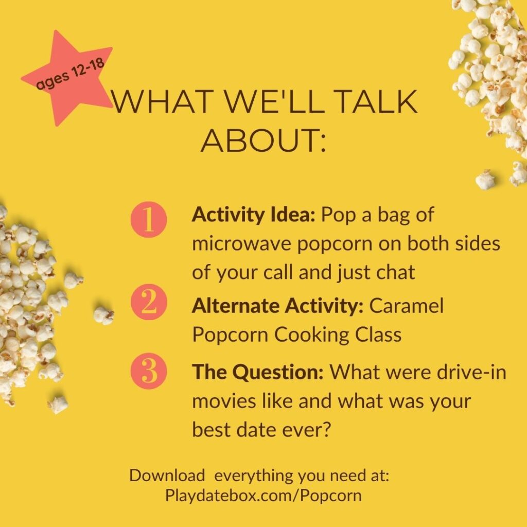 alternate teen popcorn playdate