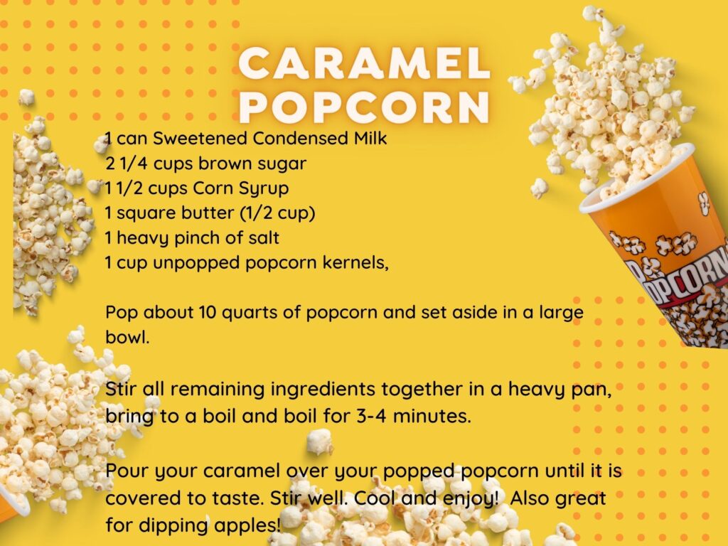 caramel popcorn recipe