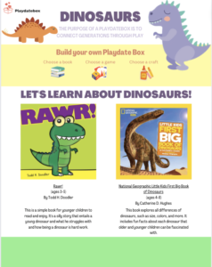 lizzy's dinosaur newsletter front page