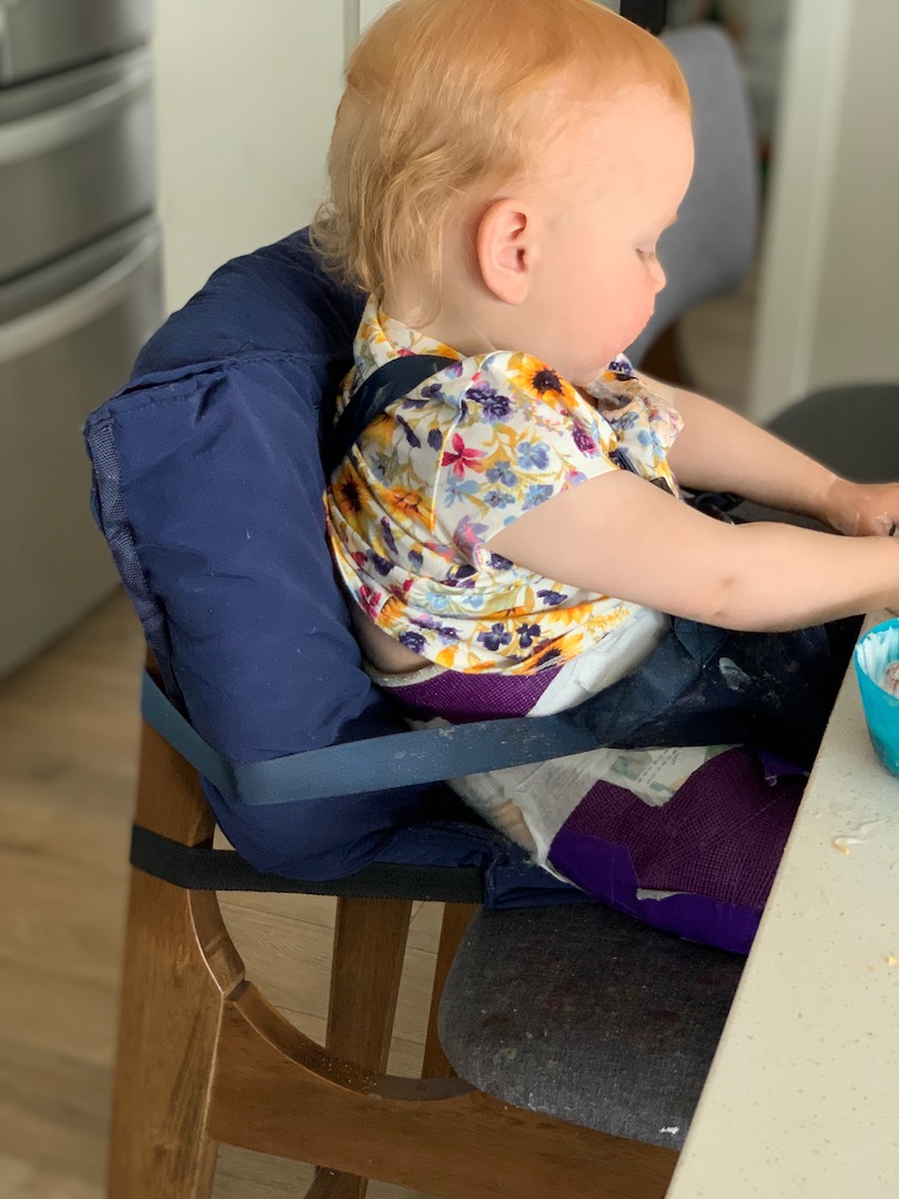 counter-mounted high chair